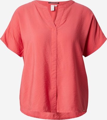 QS Blouse in Rood: voorkant