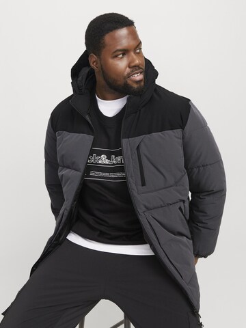 Jack & Jones Plus Winter jacket 'JJEOtto' in Grey