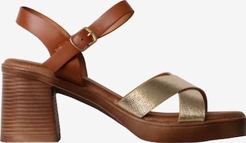 Joia Sandale in Gold: Vorderseite
