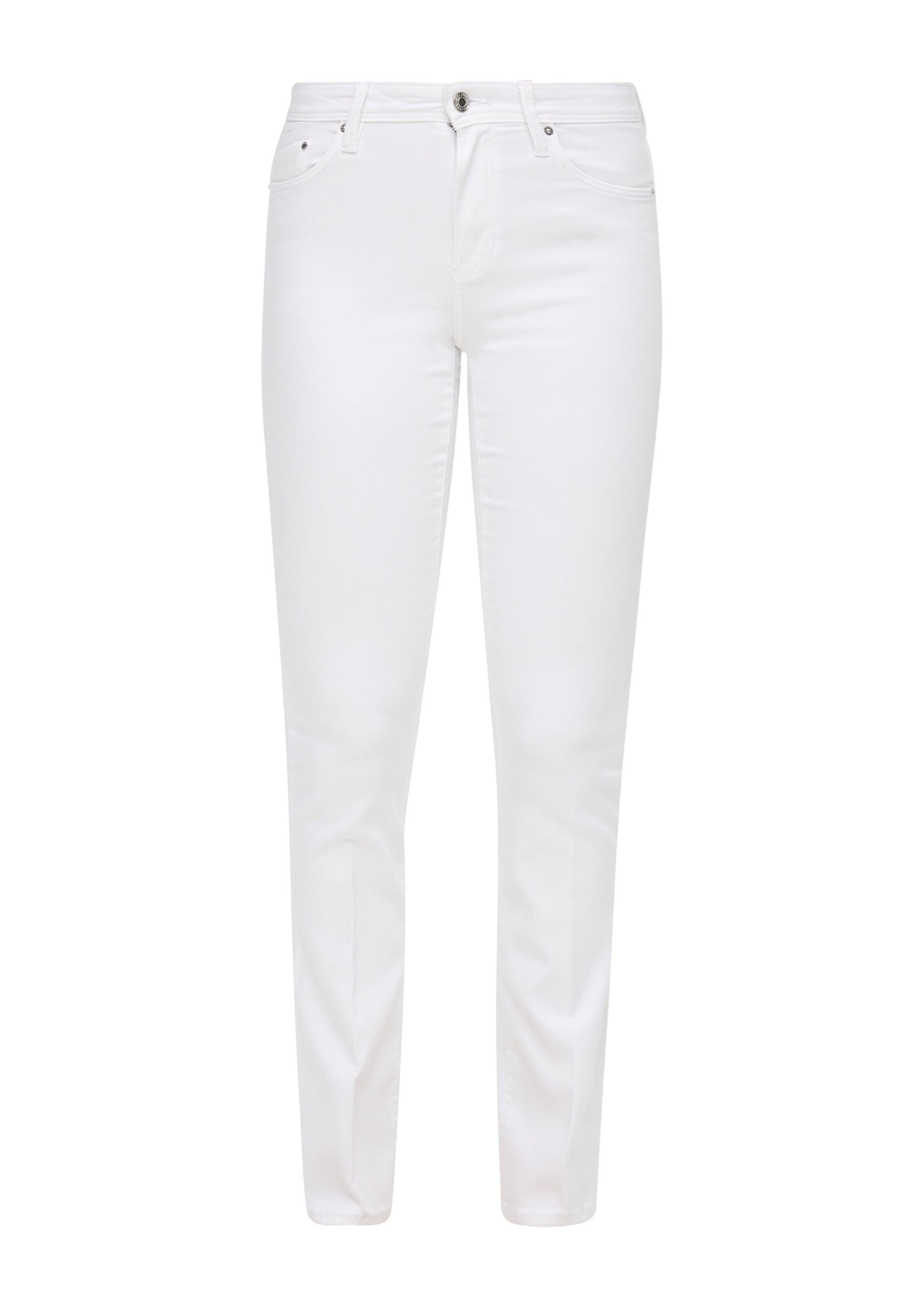 s.Oliver Slimfit Τζιν 'Beverly' σε λευκό: μπροστά