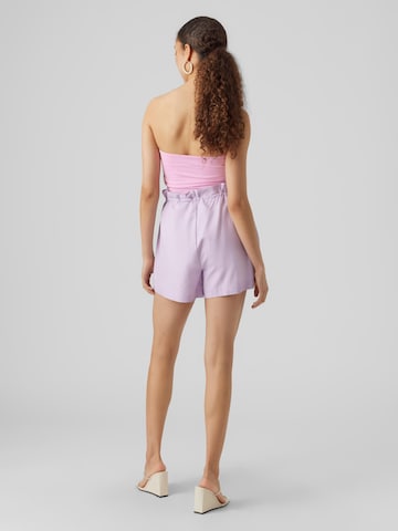 VERO MODA - Regular Calças 'Kimmie Liba' em roxo