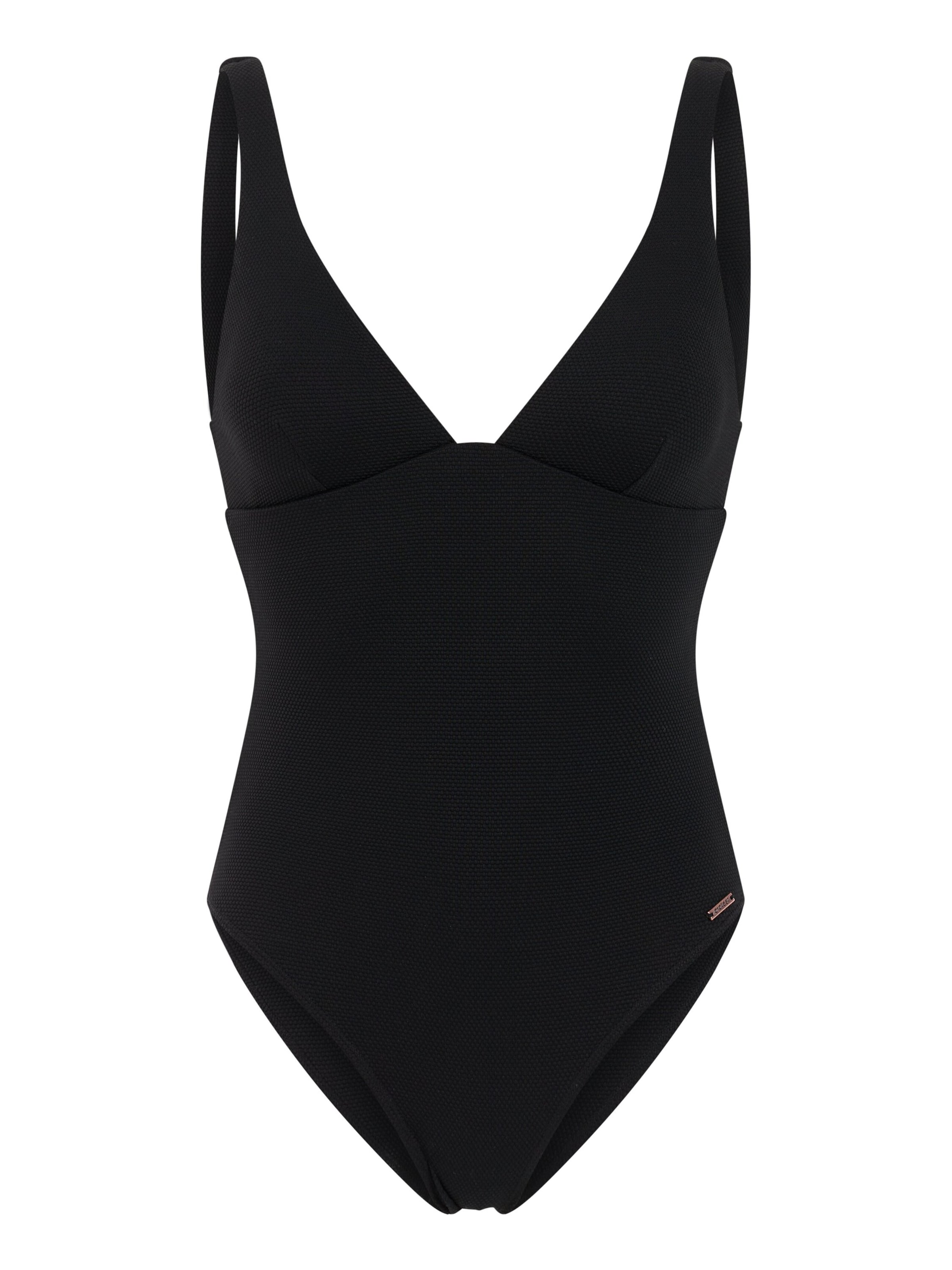 PROTEST Badpak 'PRTRiot' in Zwart: voorkant