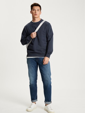 Cross Jeans Sweatshirt ' 25443 ' in Blau
