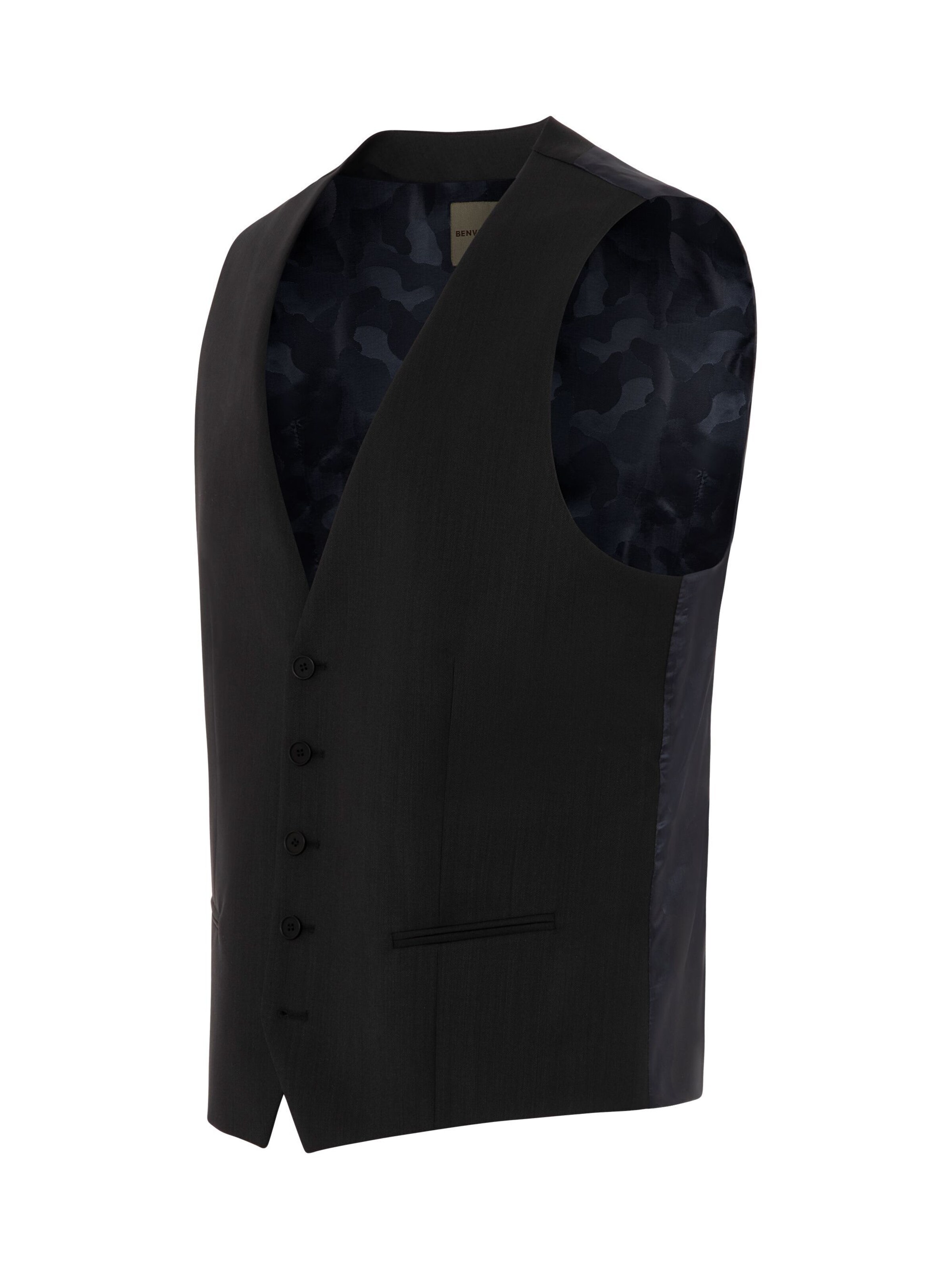 BENVENUTO Suit Vest 'Umberto' in Black