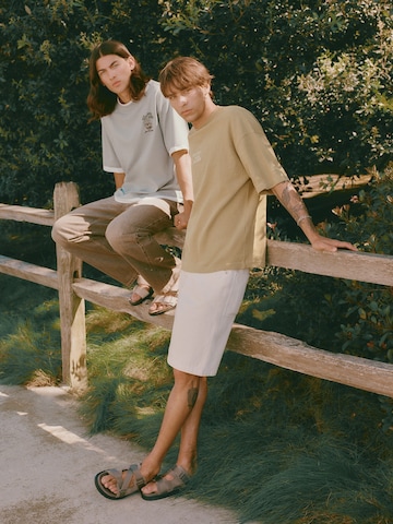 Wide leg Jeans di Pull&Bear in beige: frontale