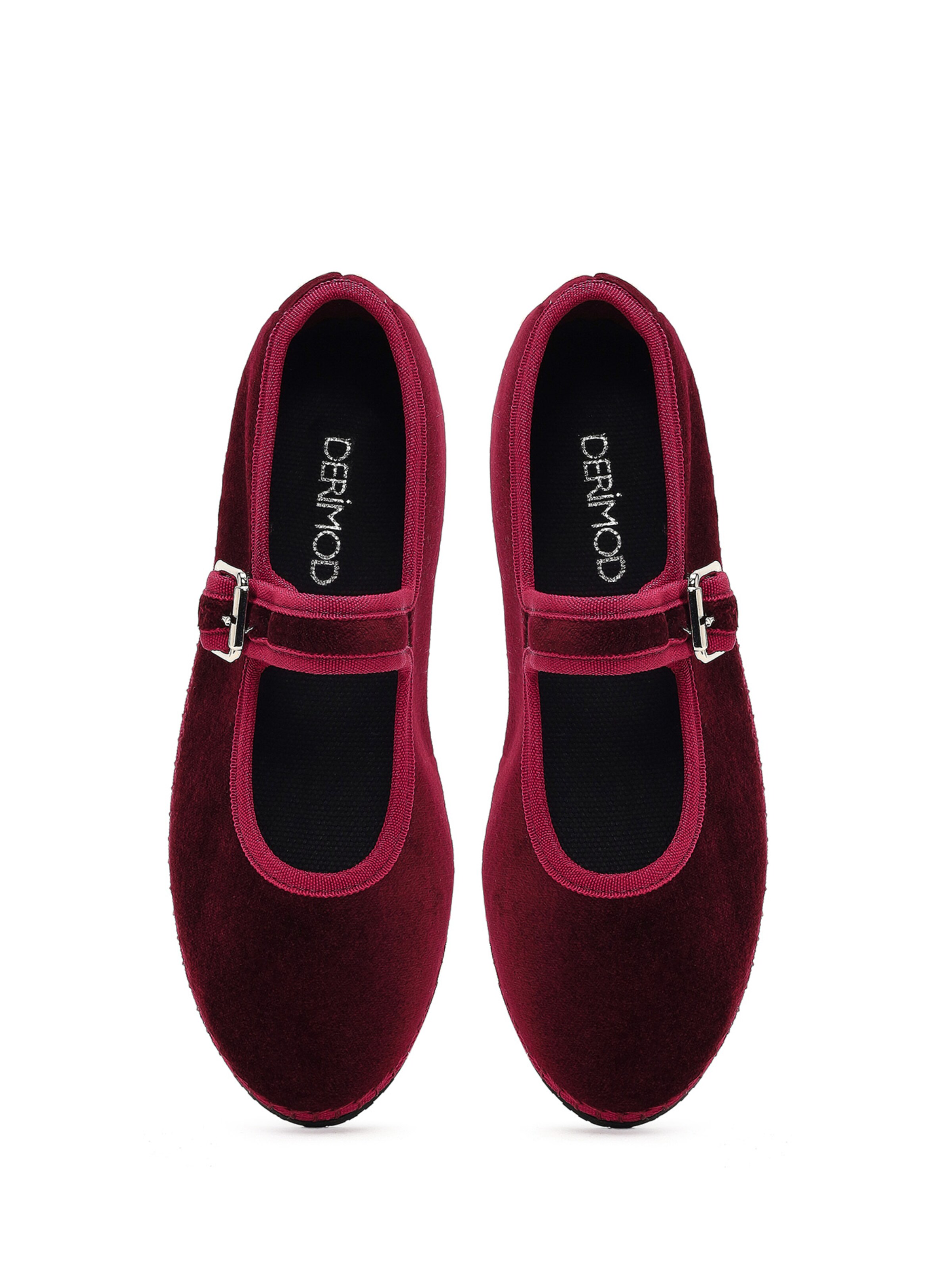 Ballerines à lanières Derimod en rouge