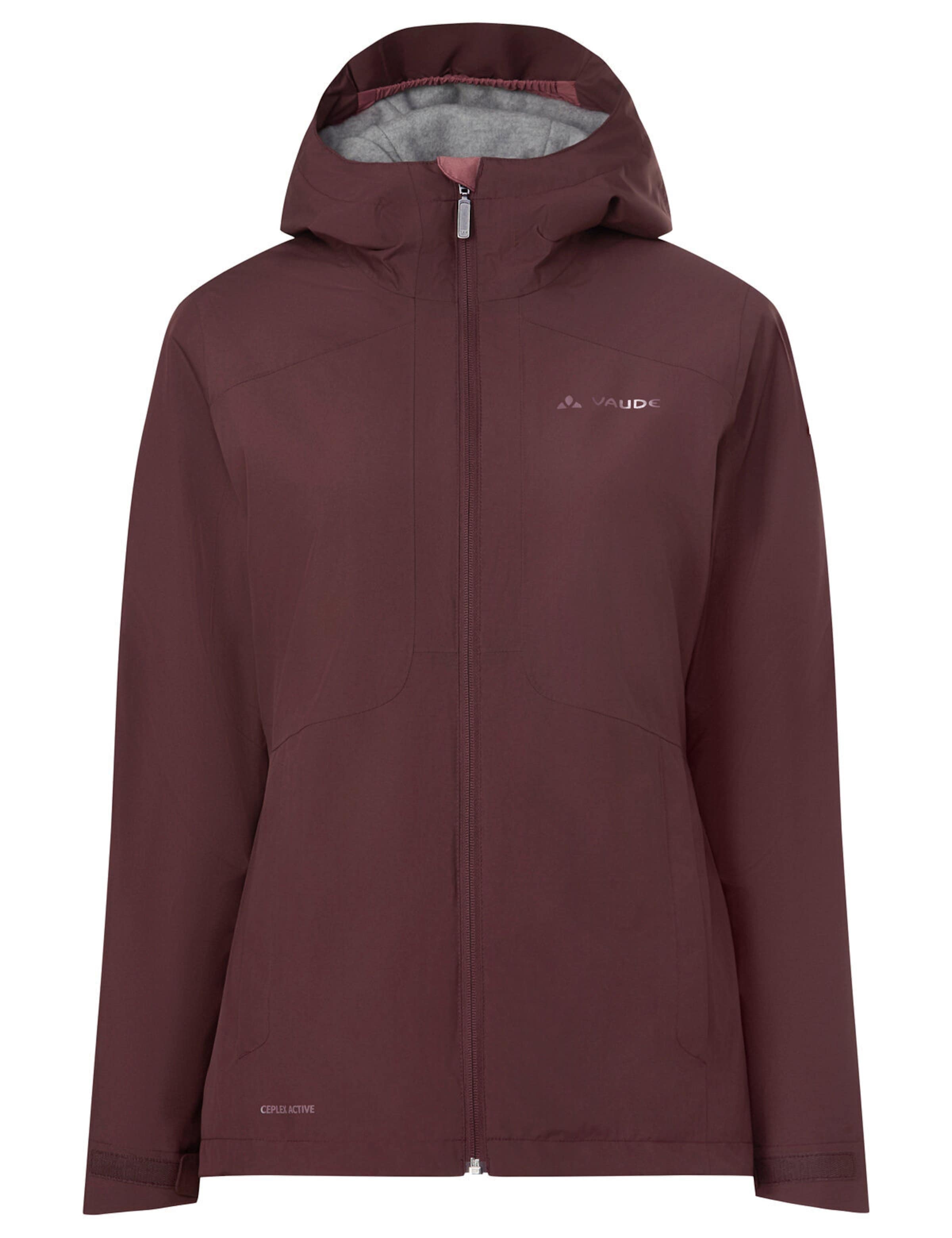 VAUDE Morkon Wool-lined Jacket in Rot: Vorderseite
