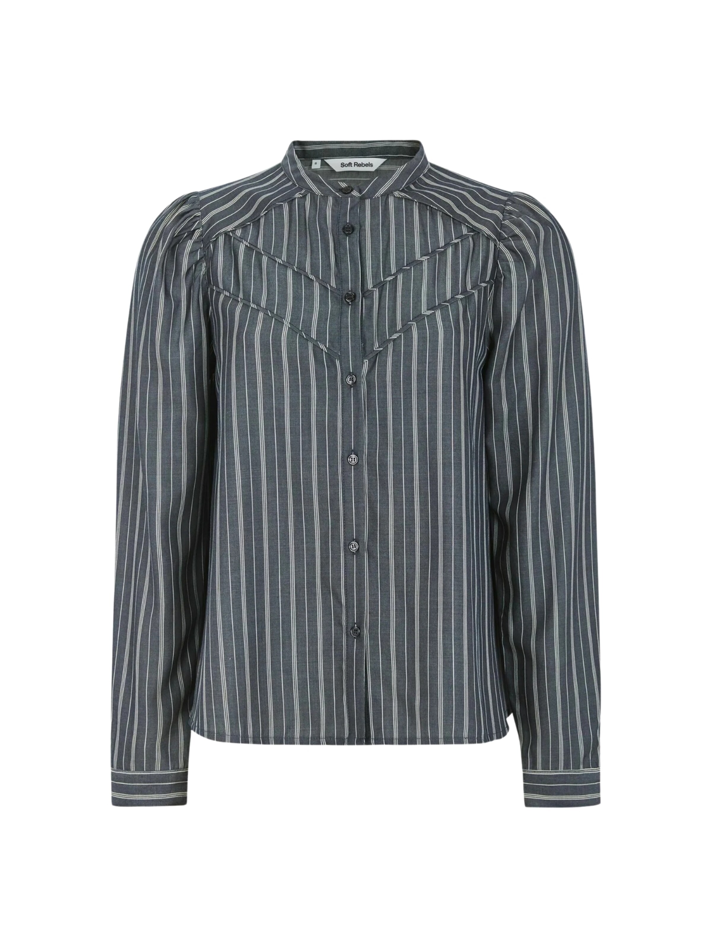 Chemisier 'Charlotte' Soft Rebels en bleu : devant