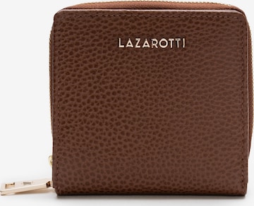 Lazarotti Wallet 'Bologna' in Brown: front