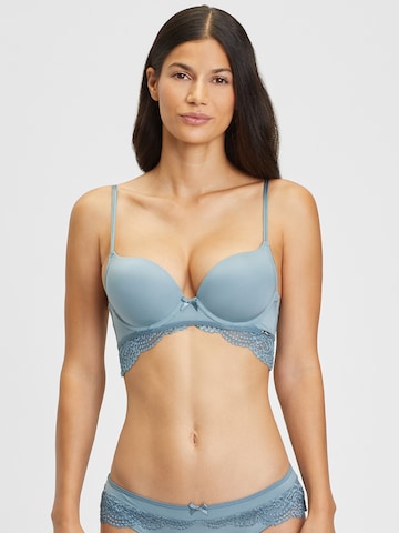 s.Oliver Push-up Bra in Blue: front