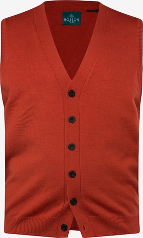 Boston Park Gebreid vest in Oranje: voorkant