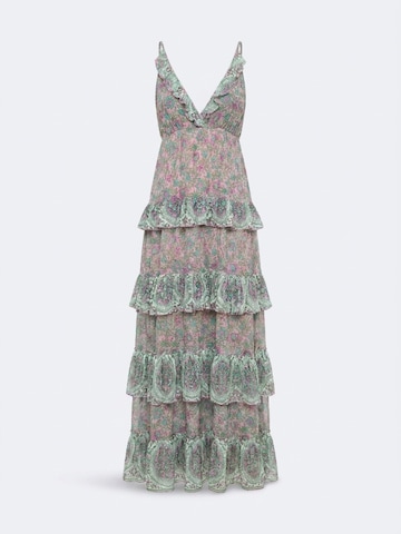Miss June Jurk 'Robe Longue Pamela' in Roze: voorkant