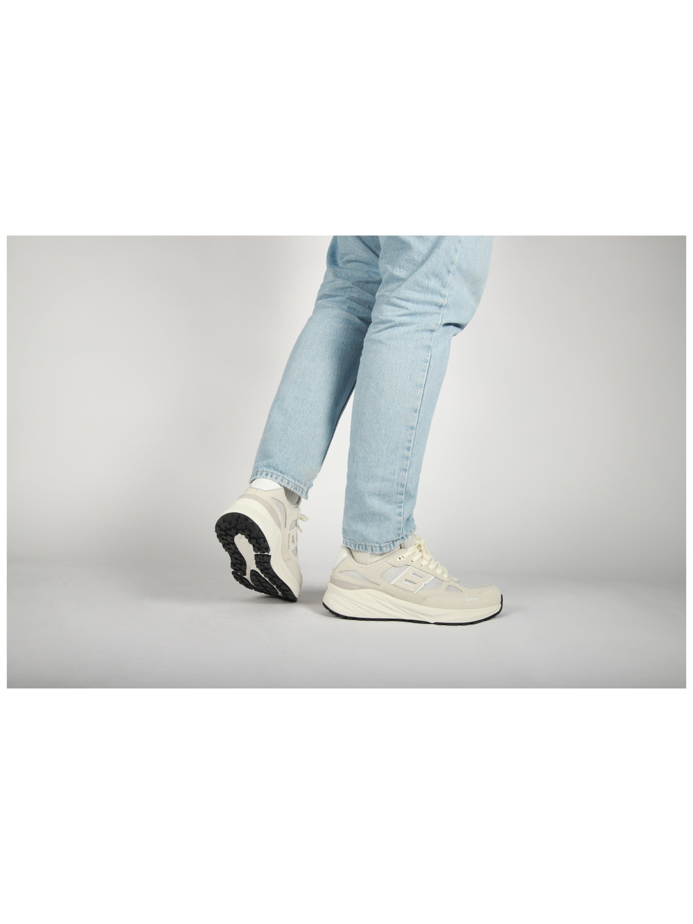 BLACKSTONE Platform trainers 'FLINT MOSS' in Grey