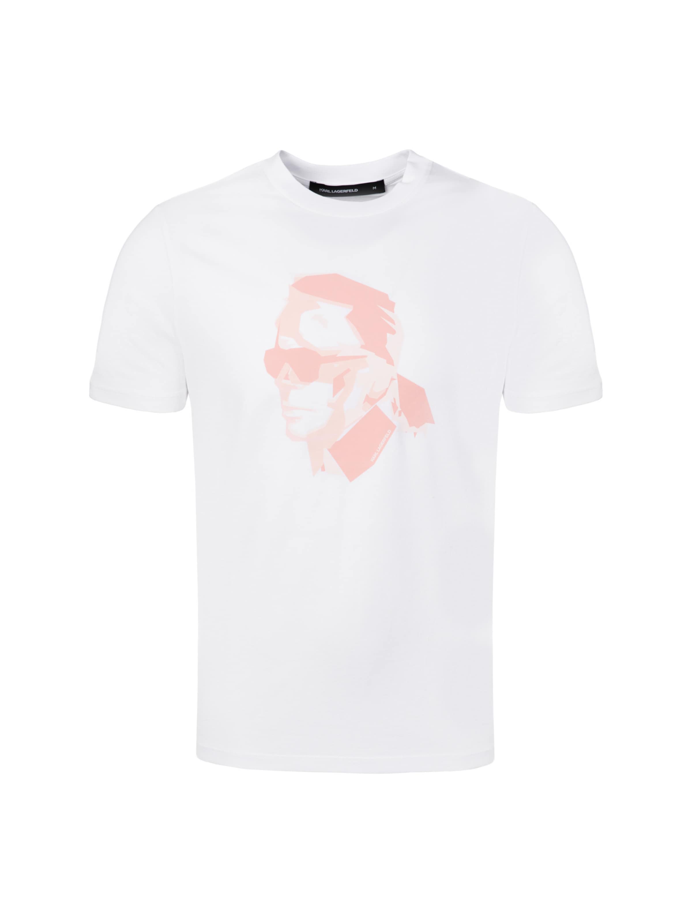 Karl Lagerfeld Shirt in de kleur Rosa / Wit, Productweergave