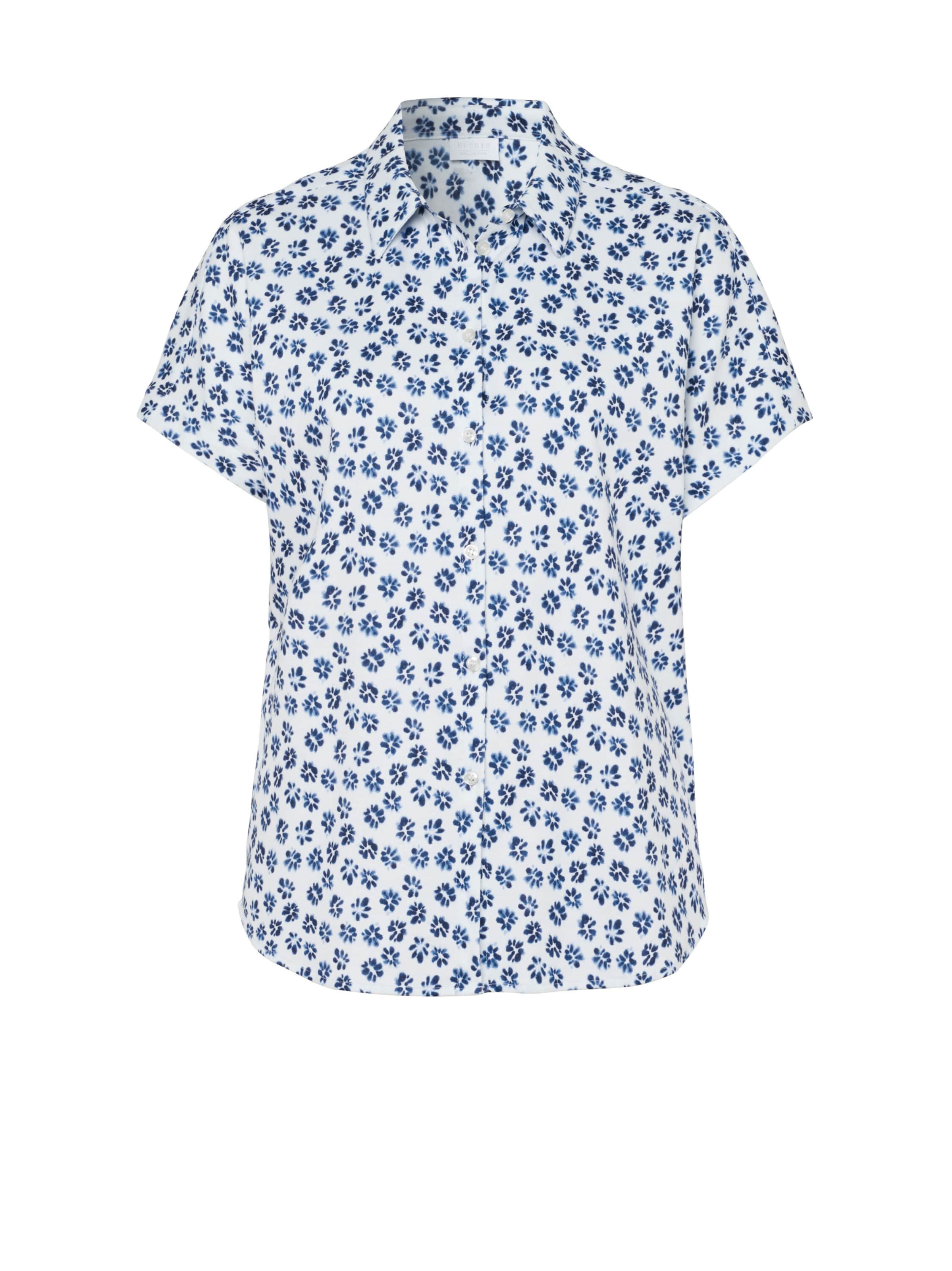 Chemisier 'Florine' DESOTO en bleu : devant