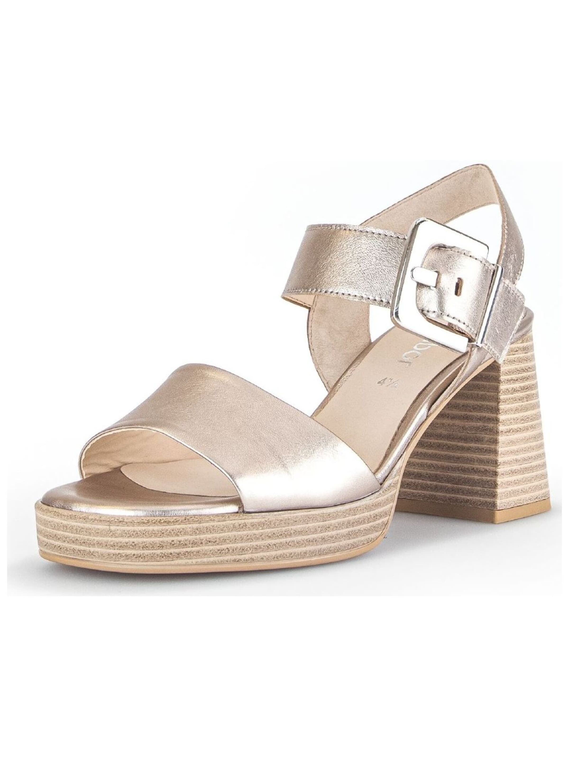 GABOR Sandale in Gold: Vorderseite