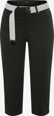 LAURA SCOTT Regular Pants in Black: front