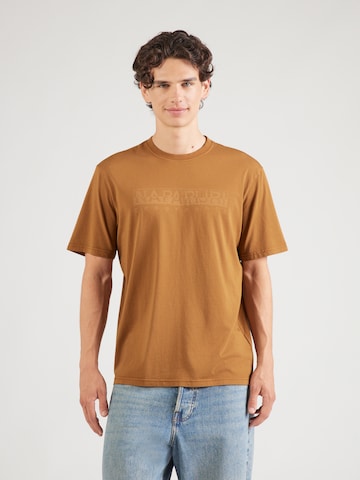 NAPAPIJRI - Camiseta 'S-Bollo' en marrón: frente