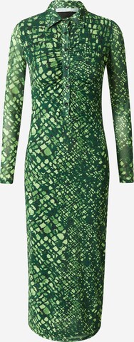 Warehouse Sukienka koszulowa w kolorze zielony: przód