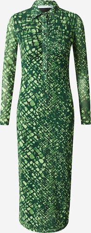 Robe-chemise Warehouse en vert : devant