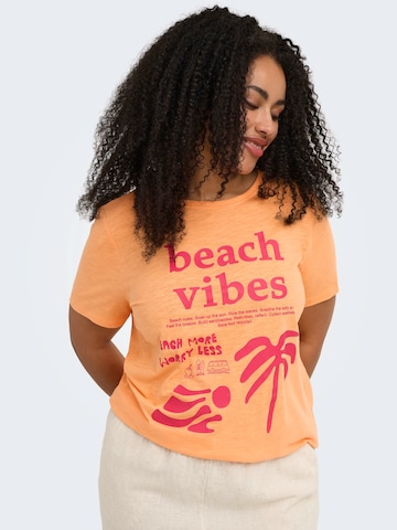 Tricou 'CARESMA' de la ONLY Carmakoma pe portocaliu