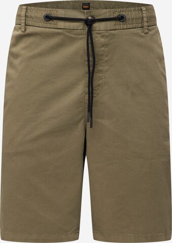 BOSS Kalhoty 'Taber' – zelená: přední strana