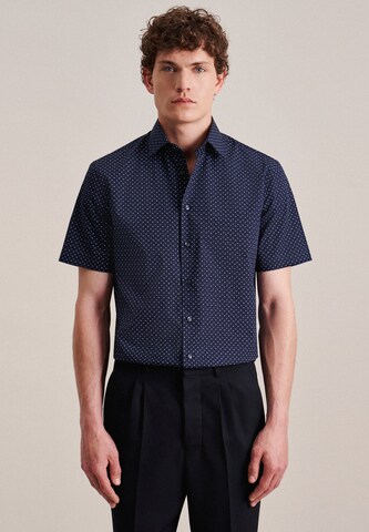 SEIDENSTICKER Slim Fit Hemd in Blau: Vorderseite