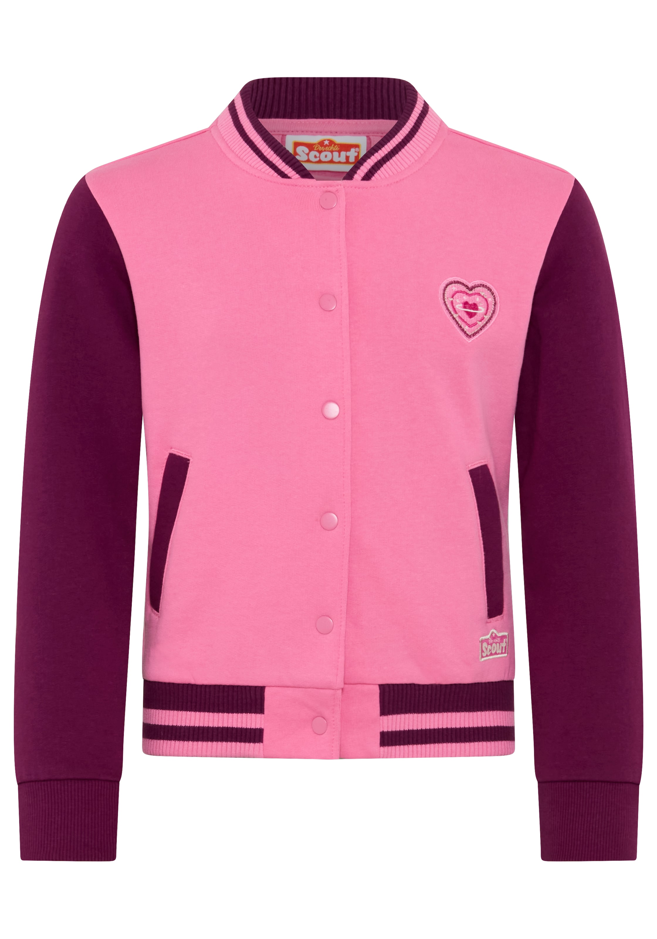 SCOUT Zip-Up Hoodie in Pink: front