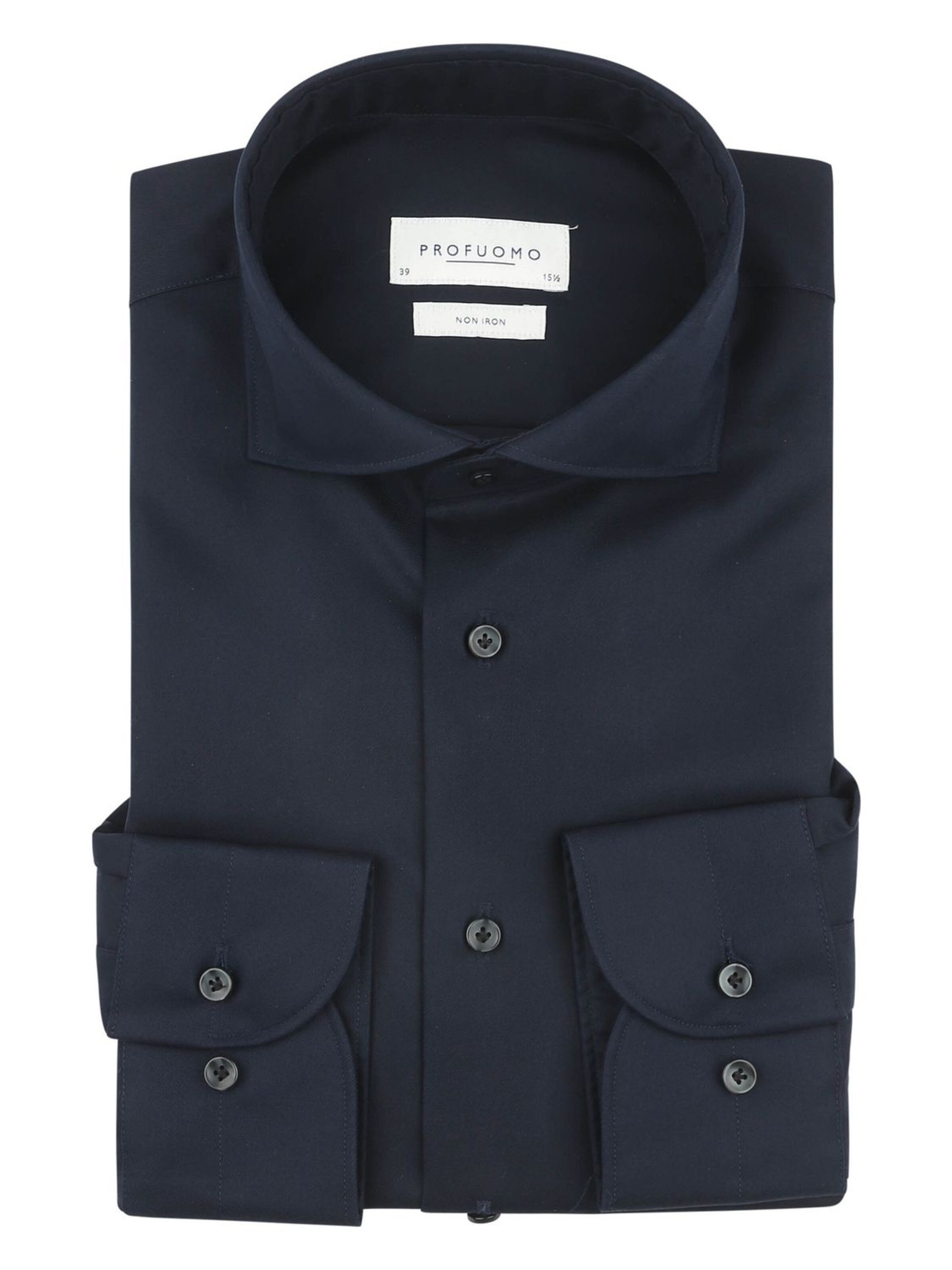 Profuomo Button Up Shirt in Blue: front