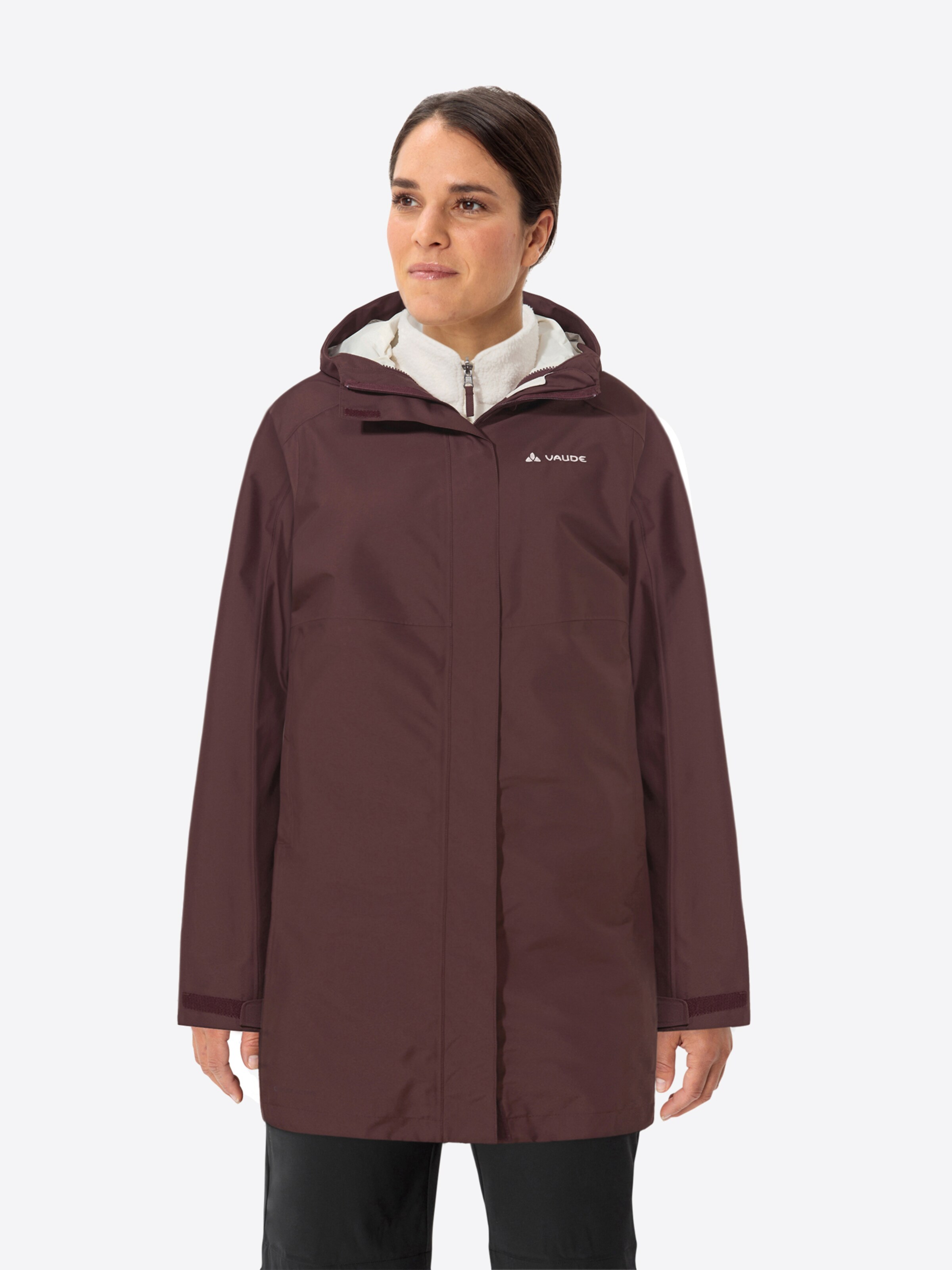 VAUDE Outdoor jacket in Brown: front