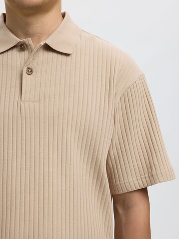 SELECTED - Camiseta en gris