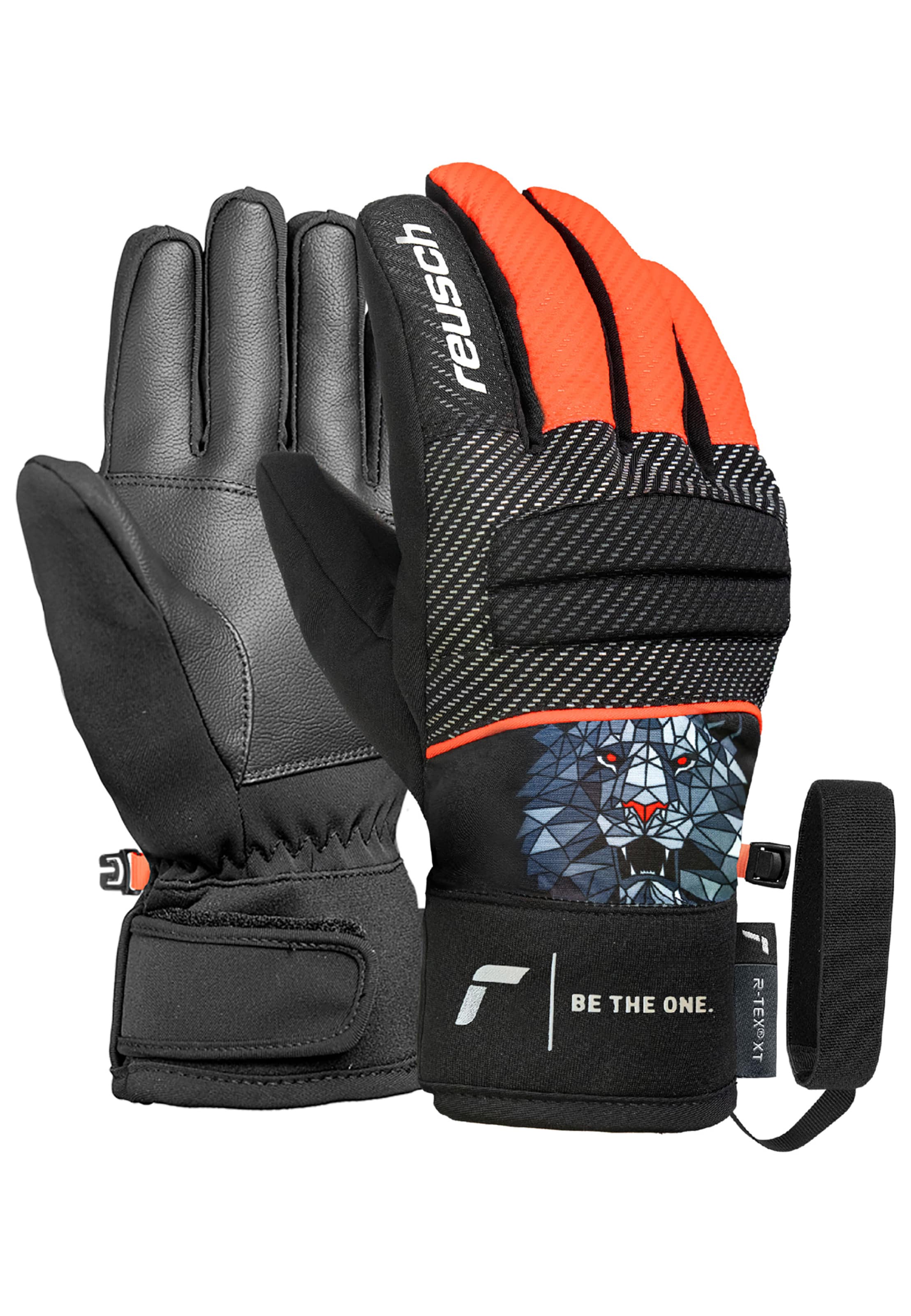 REUSCH Fingerhandschuhe 'Warrior R-TEX® XT' in Orange: Vorderseite