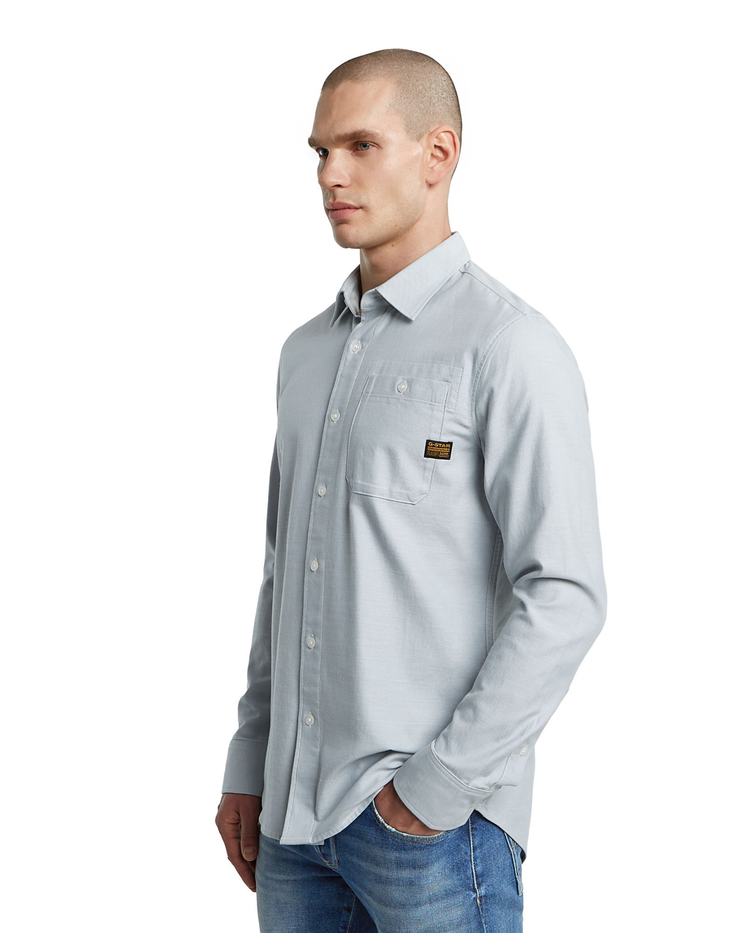 G-STAR Regular fit Overhemd in Blauw