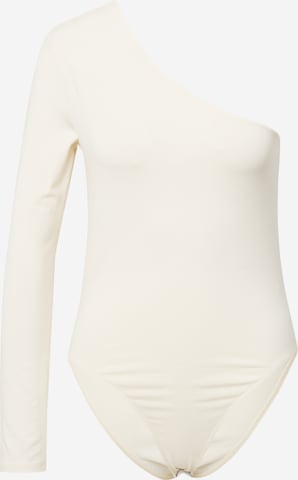 NU-IN Shirt bodysuit in Beige: front