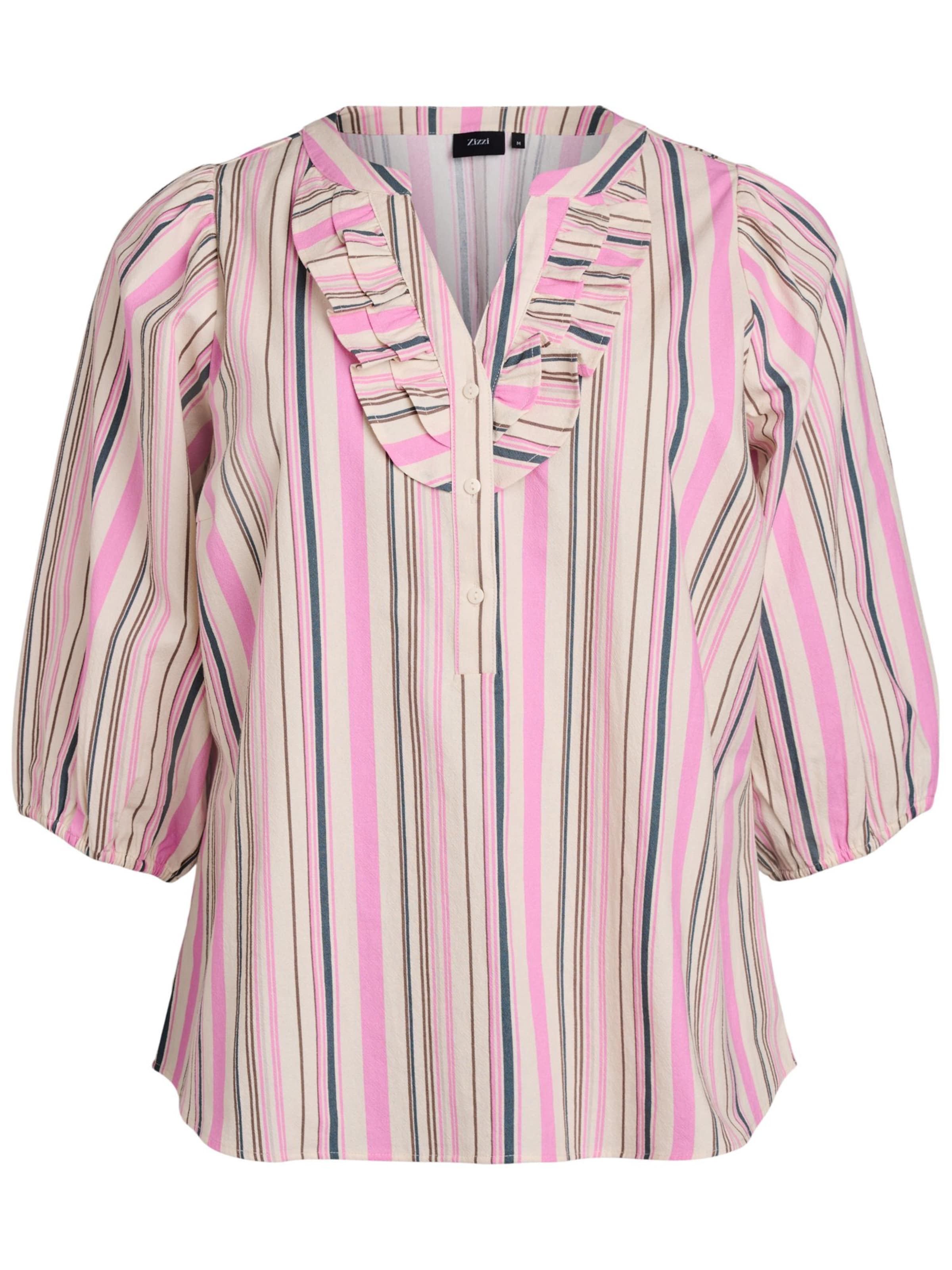 Zizzi Blúz 'Caello' - bézs: elől