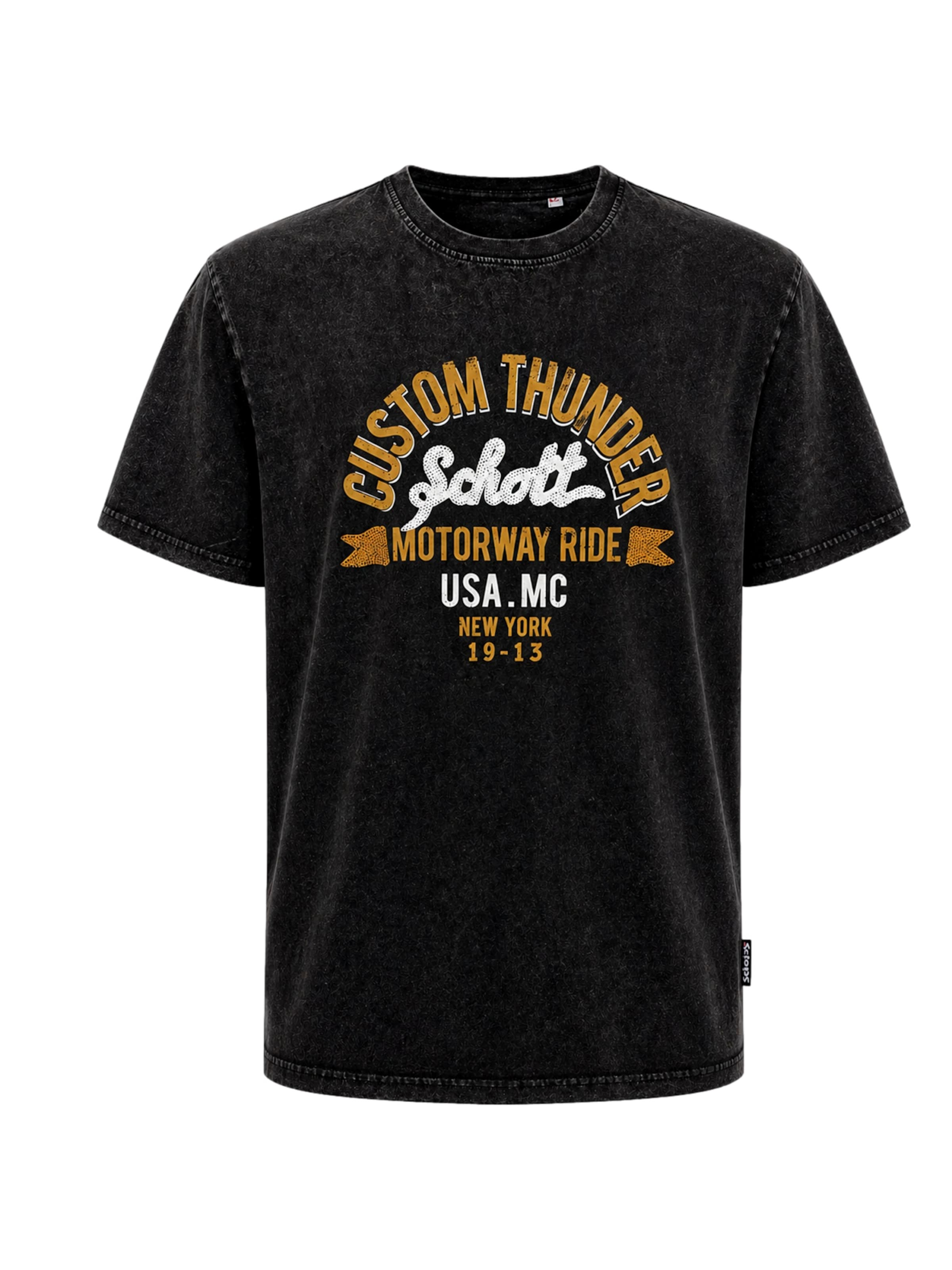 Schott NYC Tričko, veľkosť L - žltá / čierna / biela, Produkt