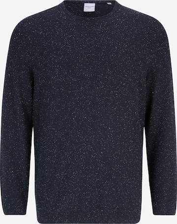 Pull-over 'TWINN' Jack & Jones Plus en bleu : devant