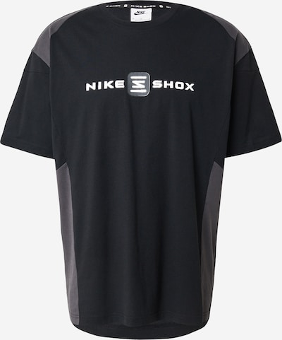 Marškinėliai 'SHOX' iš Nike Sportswear, spalva – tamsiai pilka / juoda / balta, Prekių apžvalga