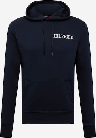 TOMMY HILFIGER Суичър в синьо: отпред