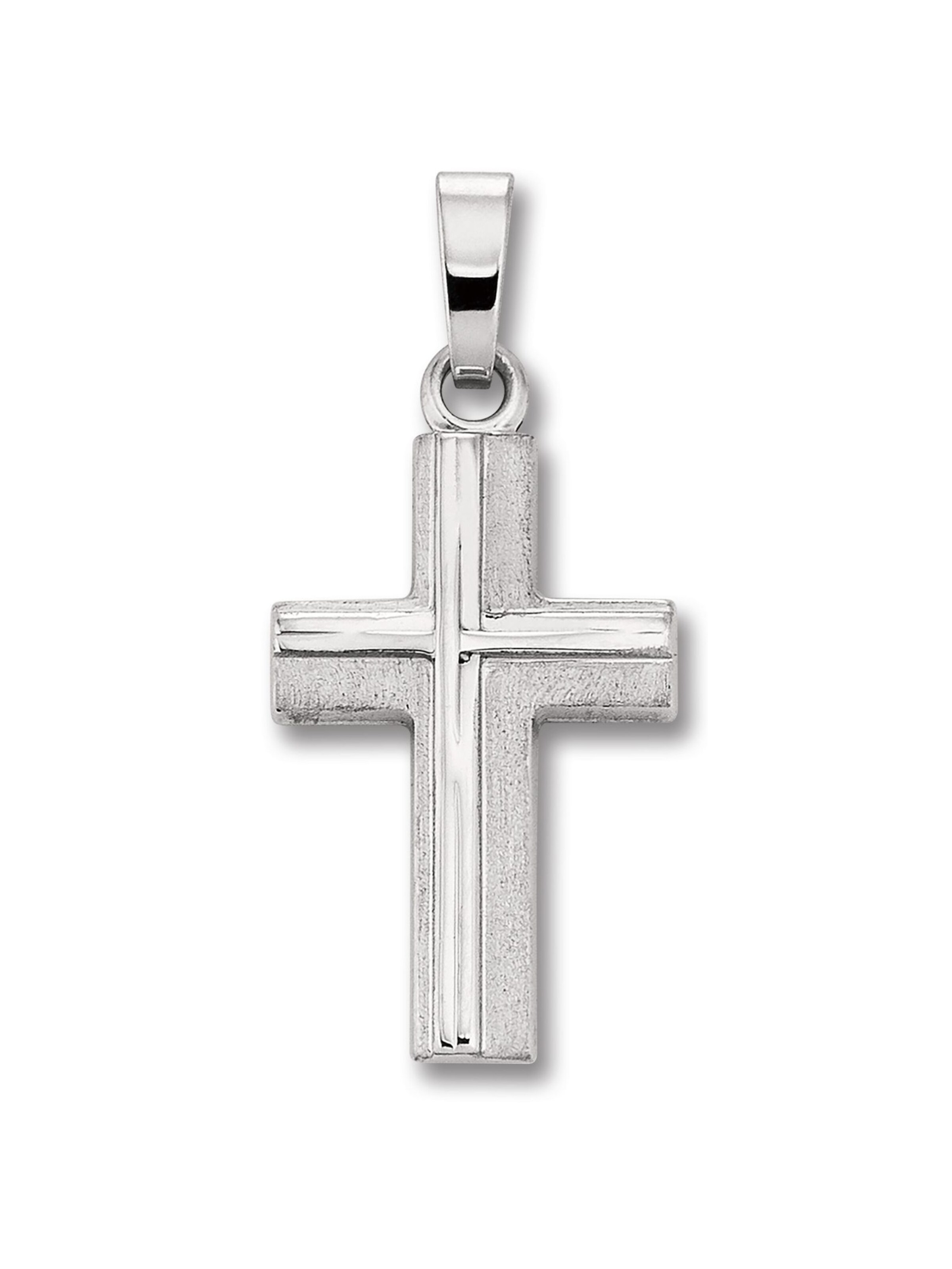 ONE ELEMENT Pendant 'Kreuz' in Silver: front