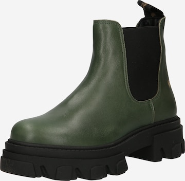 The Original 1936 Copenhagen Chelsea boots 'The Emma' in Groen: voorkant