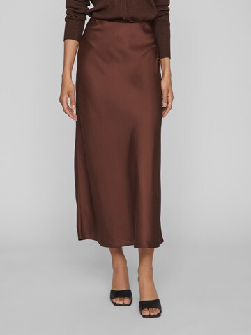 VILA Skirt 'ELLETTE' in Brown: front