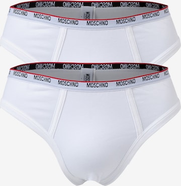 Slip Moschino Underwear en blanc : devant