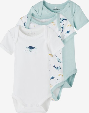 Tutina / body per bambino di NAME IT in blu: frontale