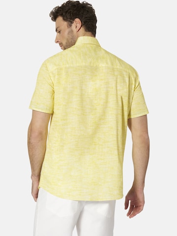 BABISTA Regular fit Button Up Shirt 'Milanzetti' in Yellow