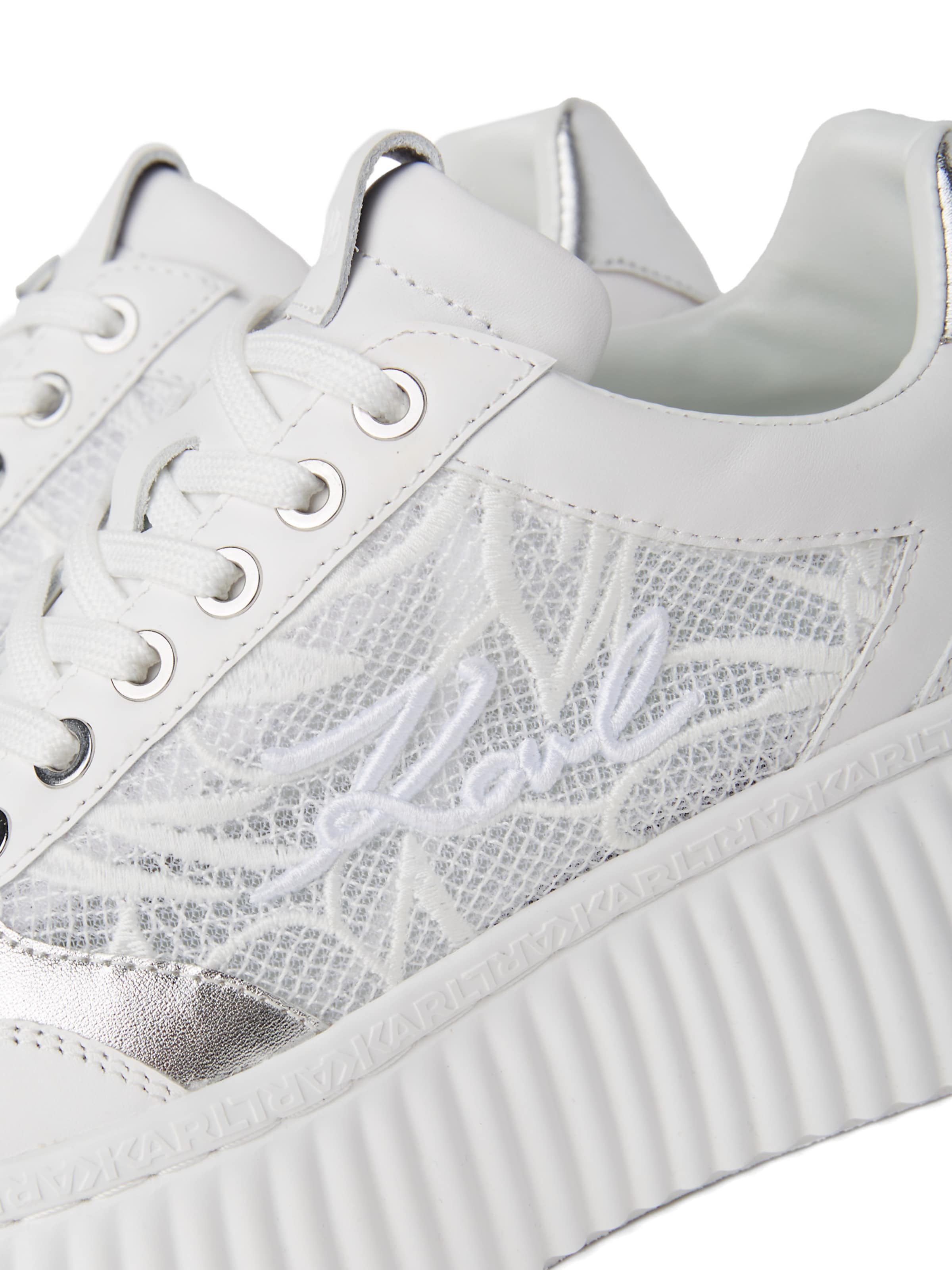 Karl Lagerfeld Sneaker low ' KREEPER ORCHIDEEN-SNEAKERS ' i hvid