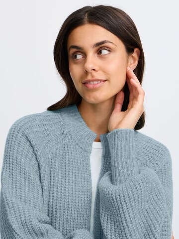 Fransa Knit cardigan in Blue