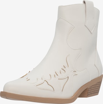Salinyang Cowboylaarzen in Wit: voorkant