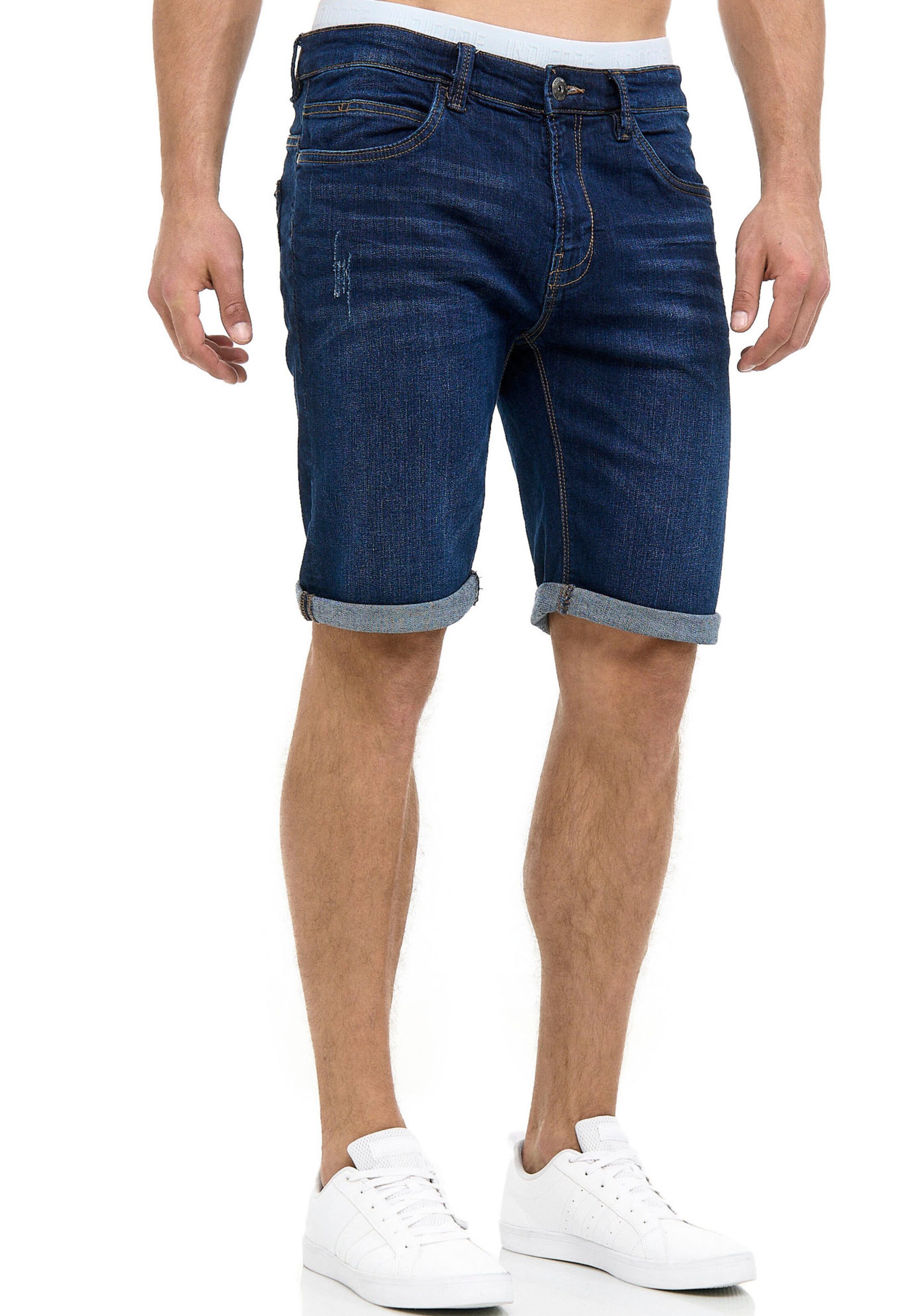 INDICODE JEANS Regular Hose in Blau