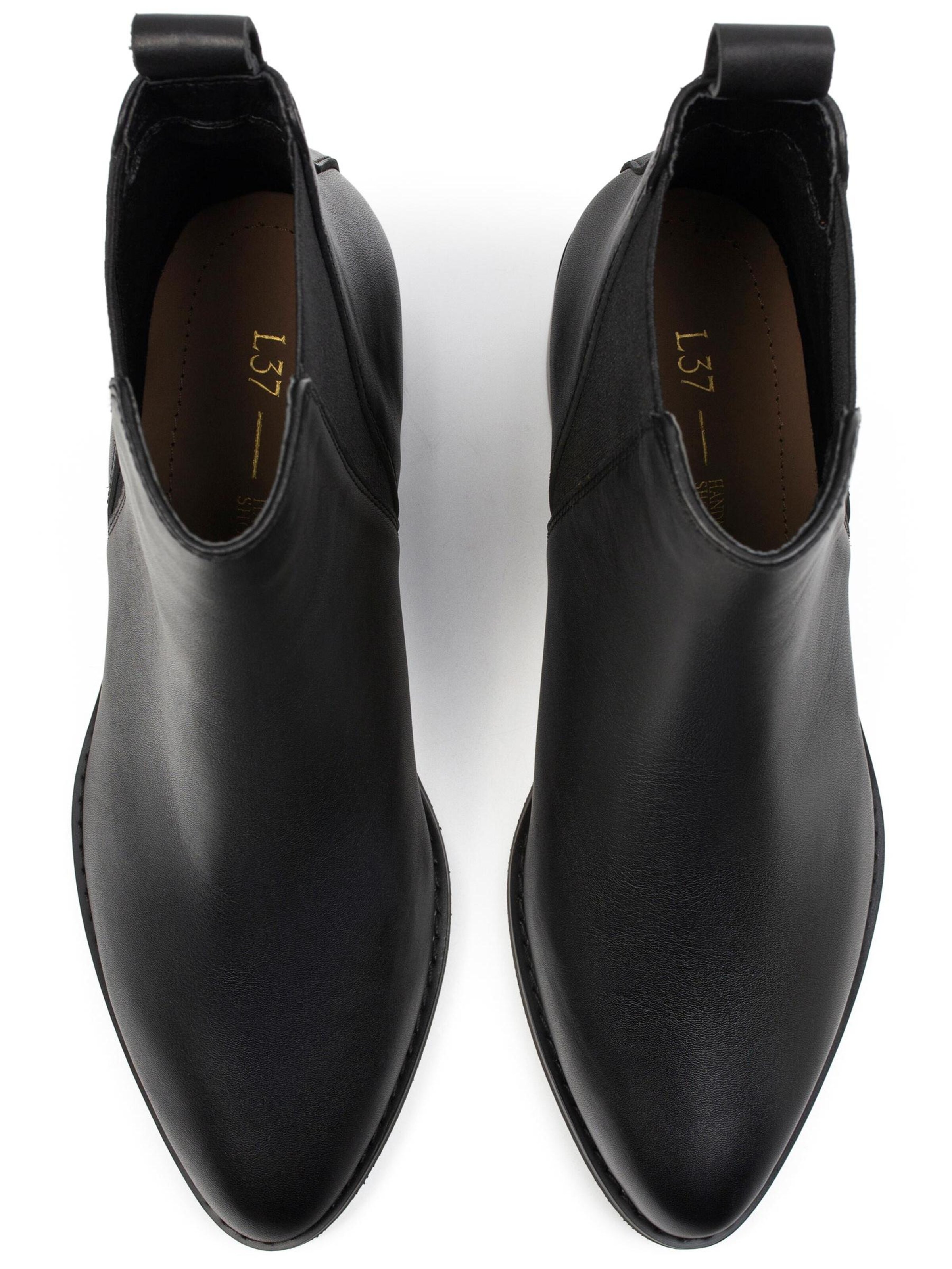 L37 HANDMADE SHOES Ankle Boots 'GALACTIC MIST'‌‌‌‌‌‌ in Schwarz